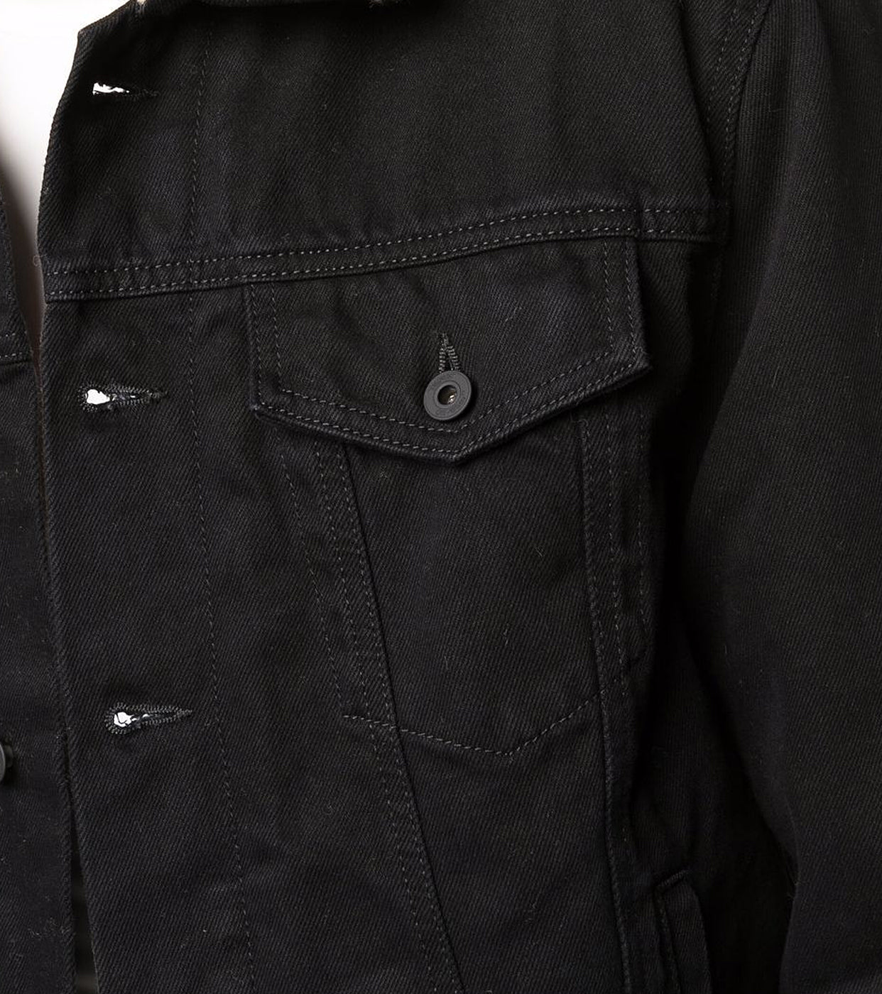 Denim shearling