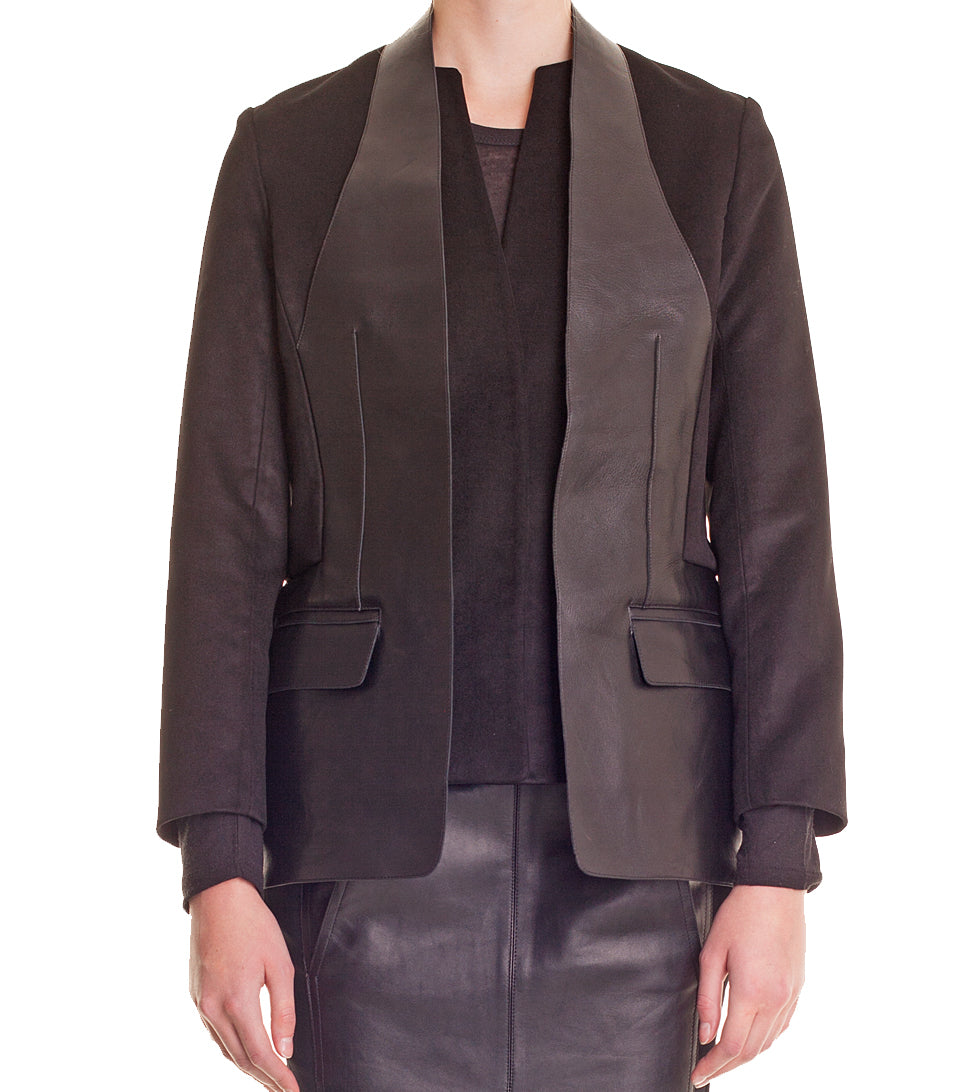 Lambskin blazer